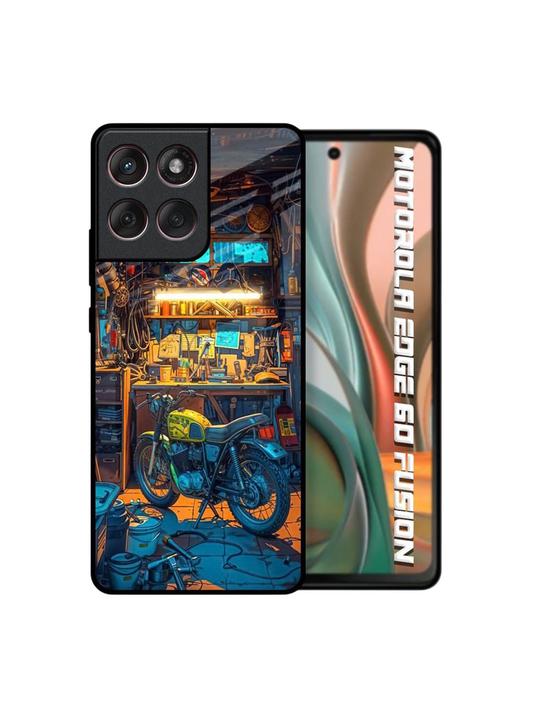 QRIOH Quirky Printed Motorola Edge 60 Fusion Back Case Mobile Accessories