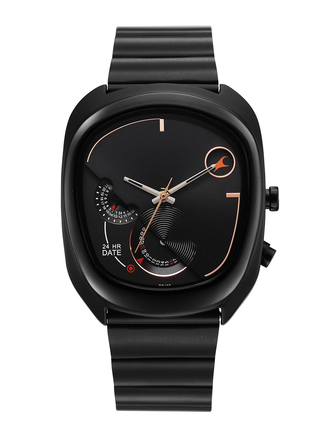 Buy Fastrack Men UFO Quartz Multifunction Black Dial Stainless