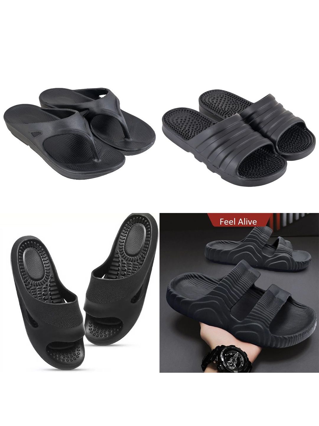 Feel alive Men Set of 4 Sliders