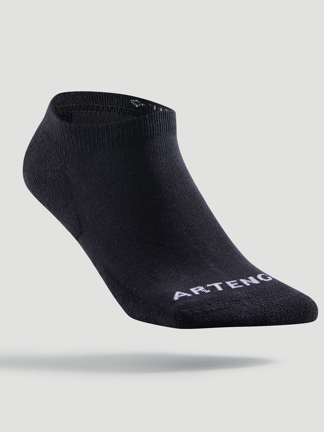 Decathlon Unisex Black RS100 Reduced Chafing Tennis Socks Pack of 3