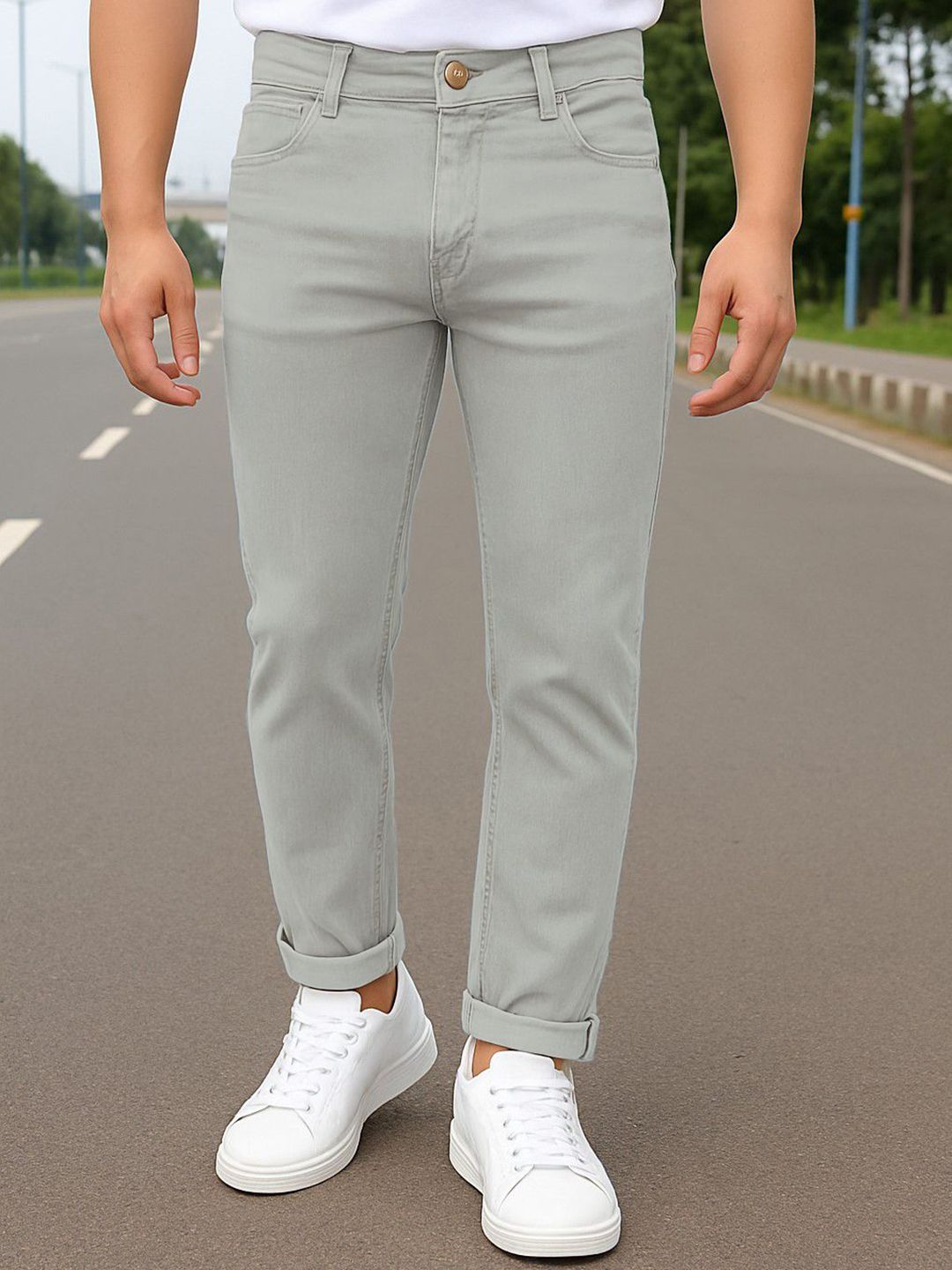 RAGZO Men Slim Fit Mid-Rise Stretchable Jeans