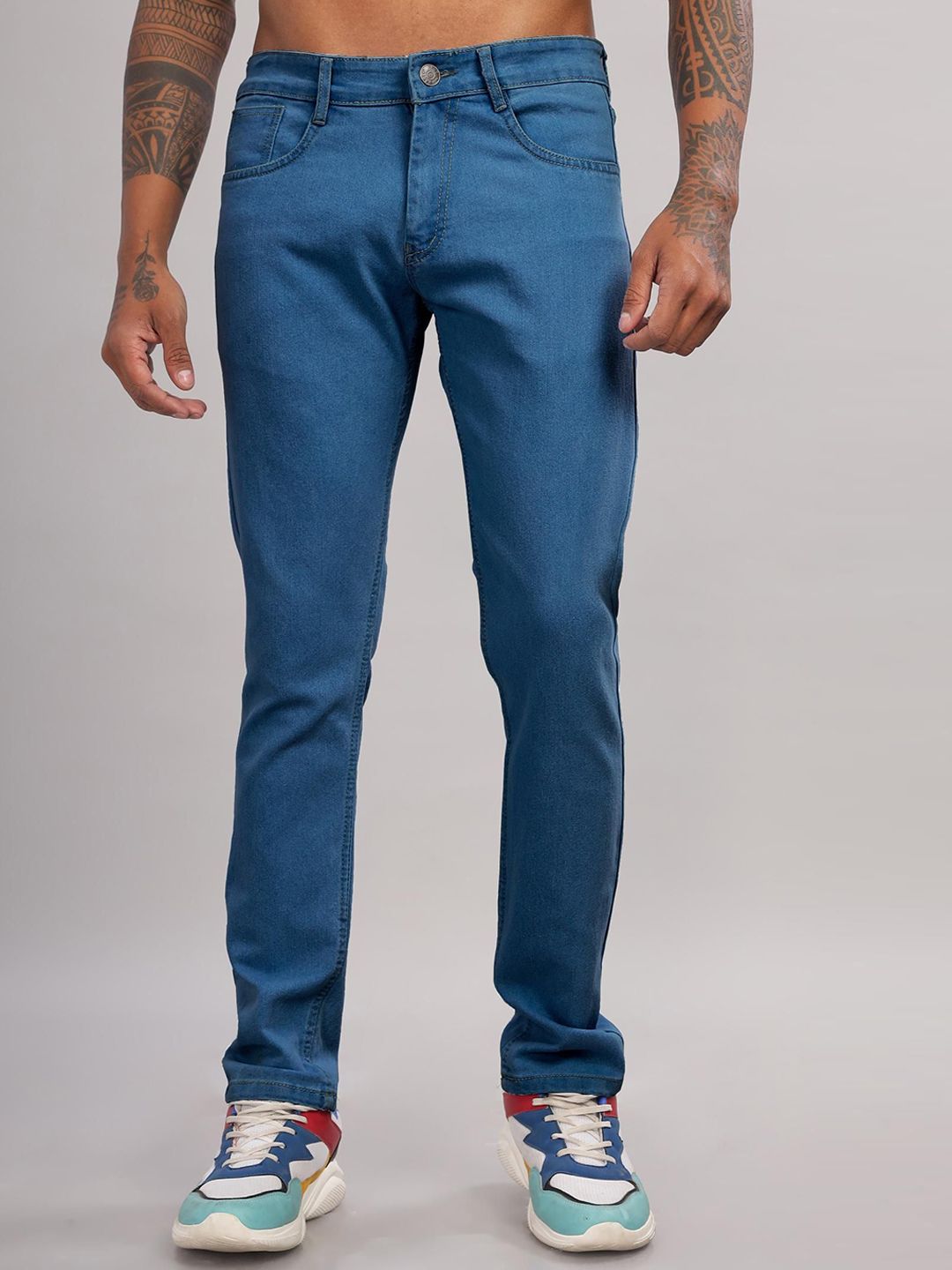 RAGZO Men Slim Fit Mid-Rise Stretchable Jeans
