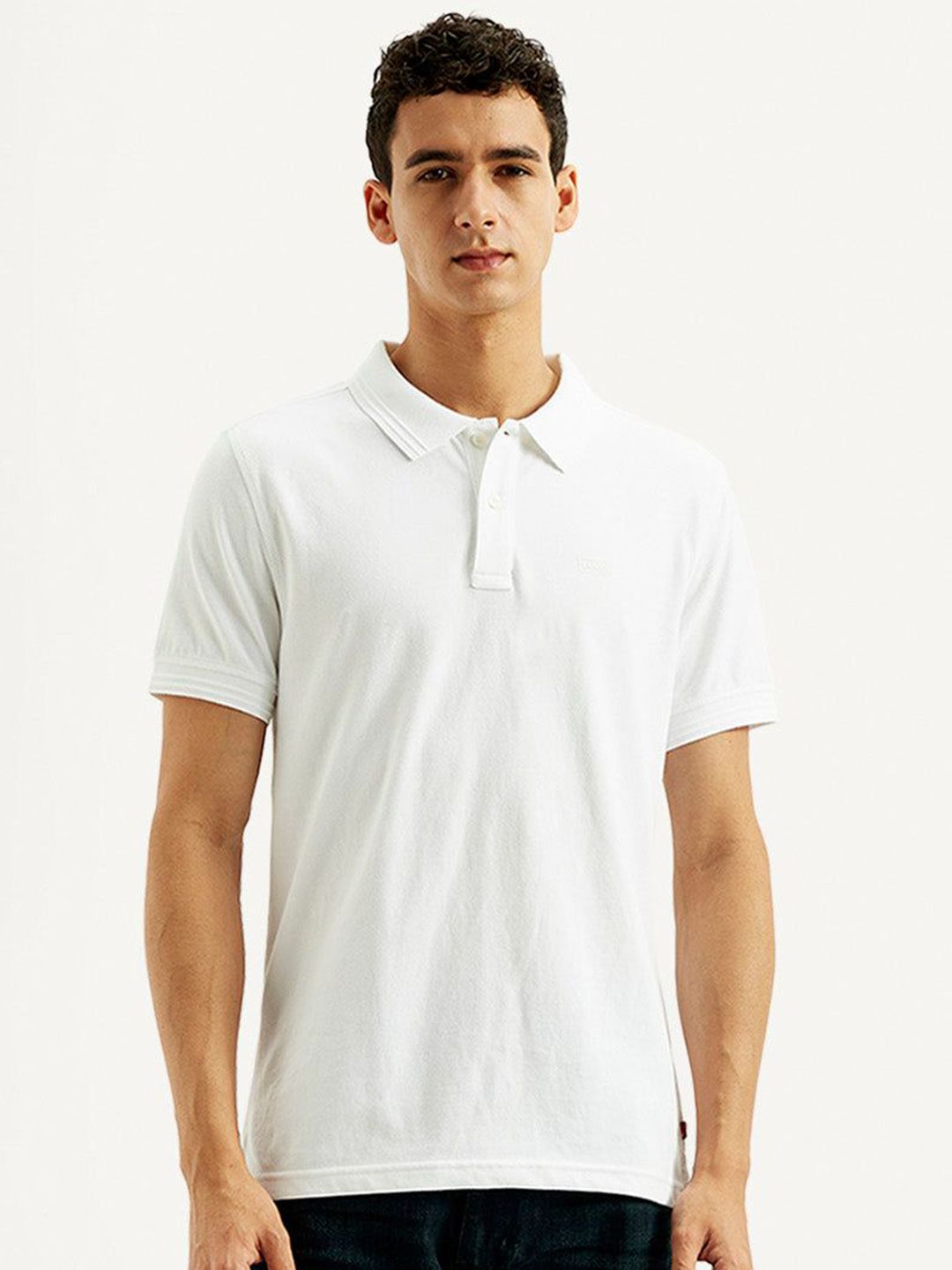 Men Solid Slim Fit T-shirt Levis Men Solid Polo Collar Slim Fit T-shirt