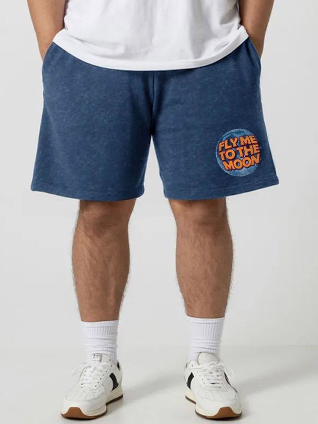 FFLIRTYGO Men Plus Size Typography Printed Running Sports Shorts
