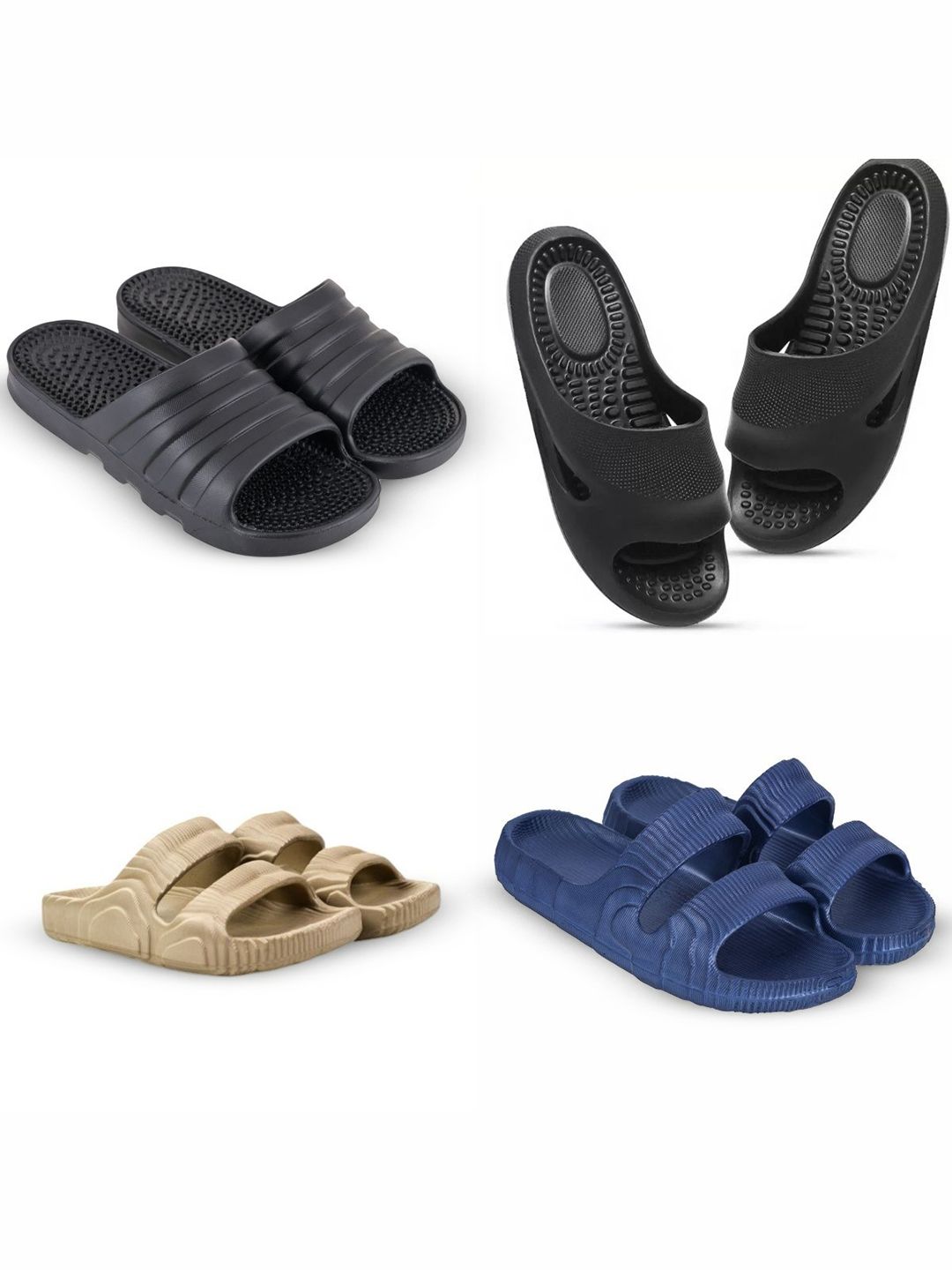 Feel alive Set Of 4 Sliders Flip Flops