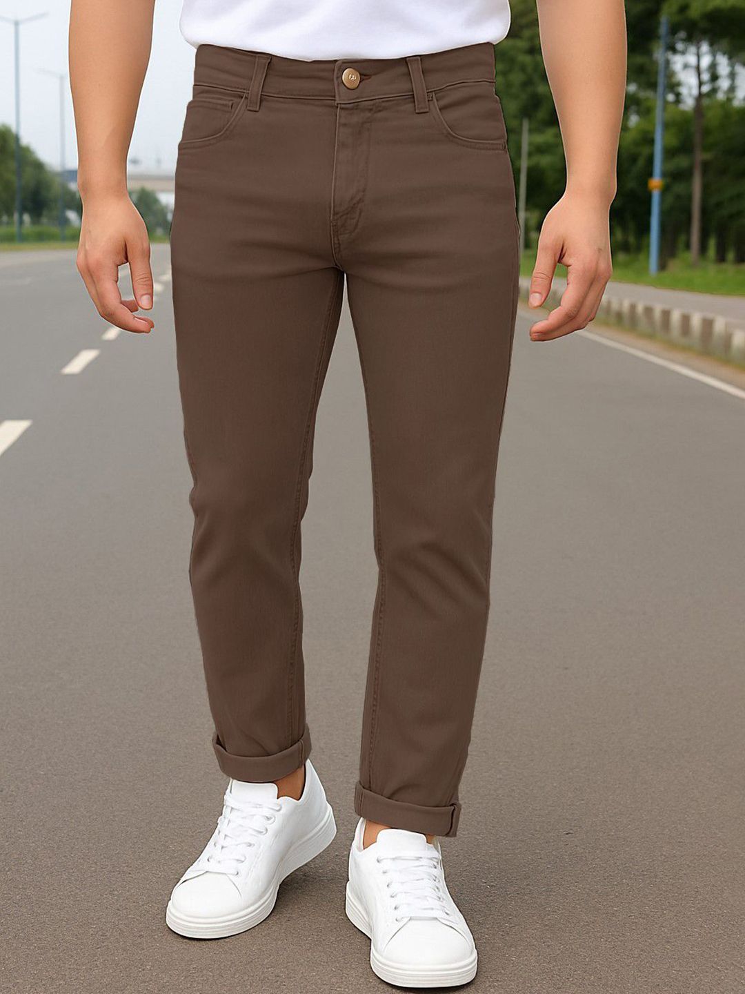 RAGZO Men Slim Fit Mid-Rise Stretchable Jeans