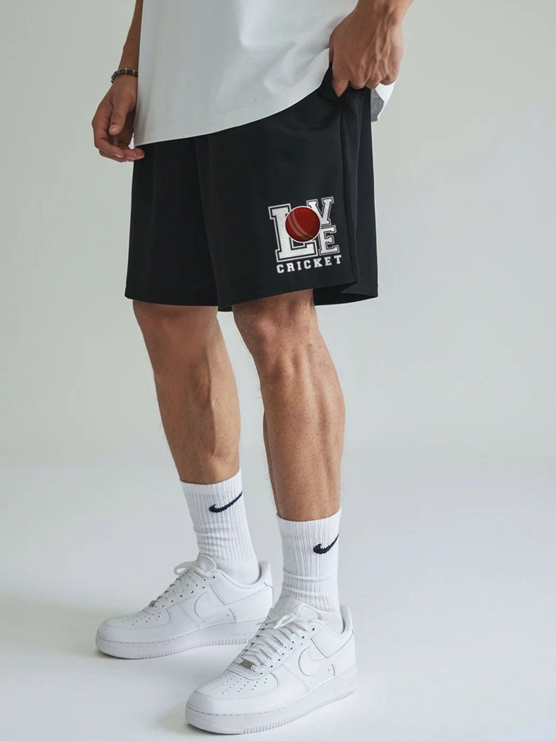 FFLIRTYGO Men Plus Size Regular Fit Mid-Rise Cotton Running Shorts