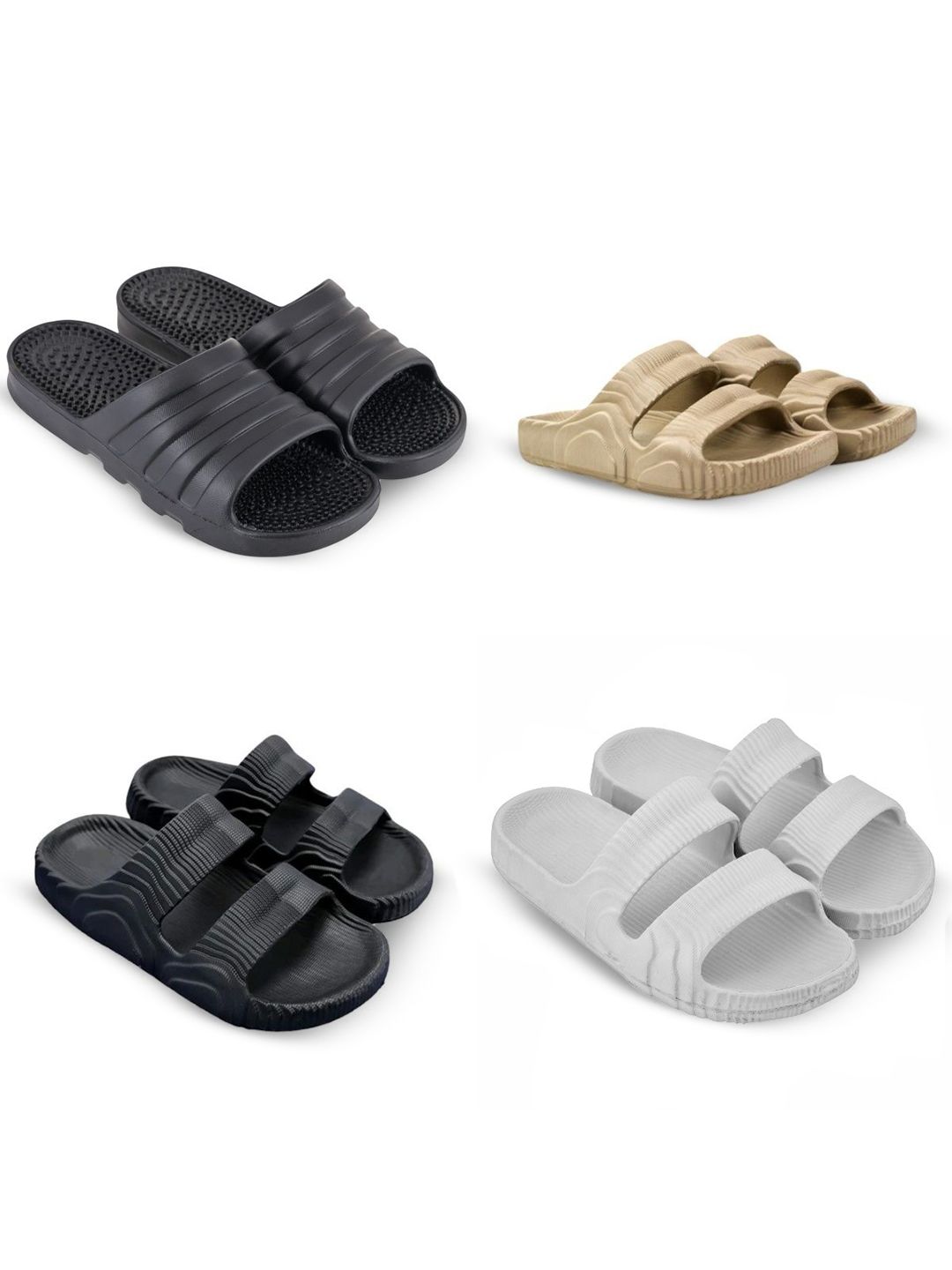 Feel alive Set Of 4 Sliders Flip Flops