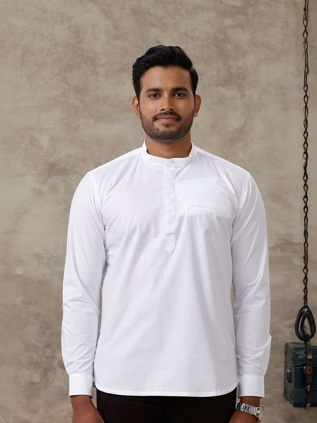 Ramraj Mandarin Collar Cotton Kurta