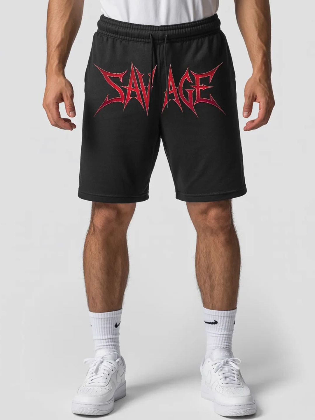 FFLIRTYGO Men Plus Size Printed Cotton Running Shorts