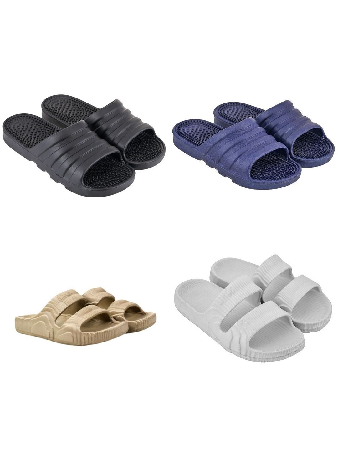 Feel alive Set Of 4 Sliders Flip Flops