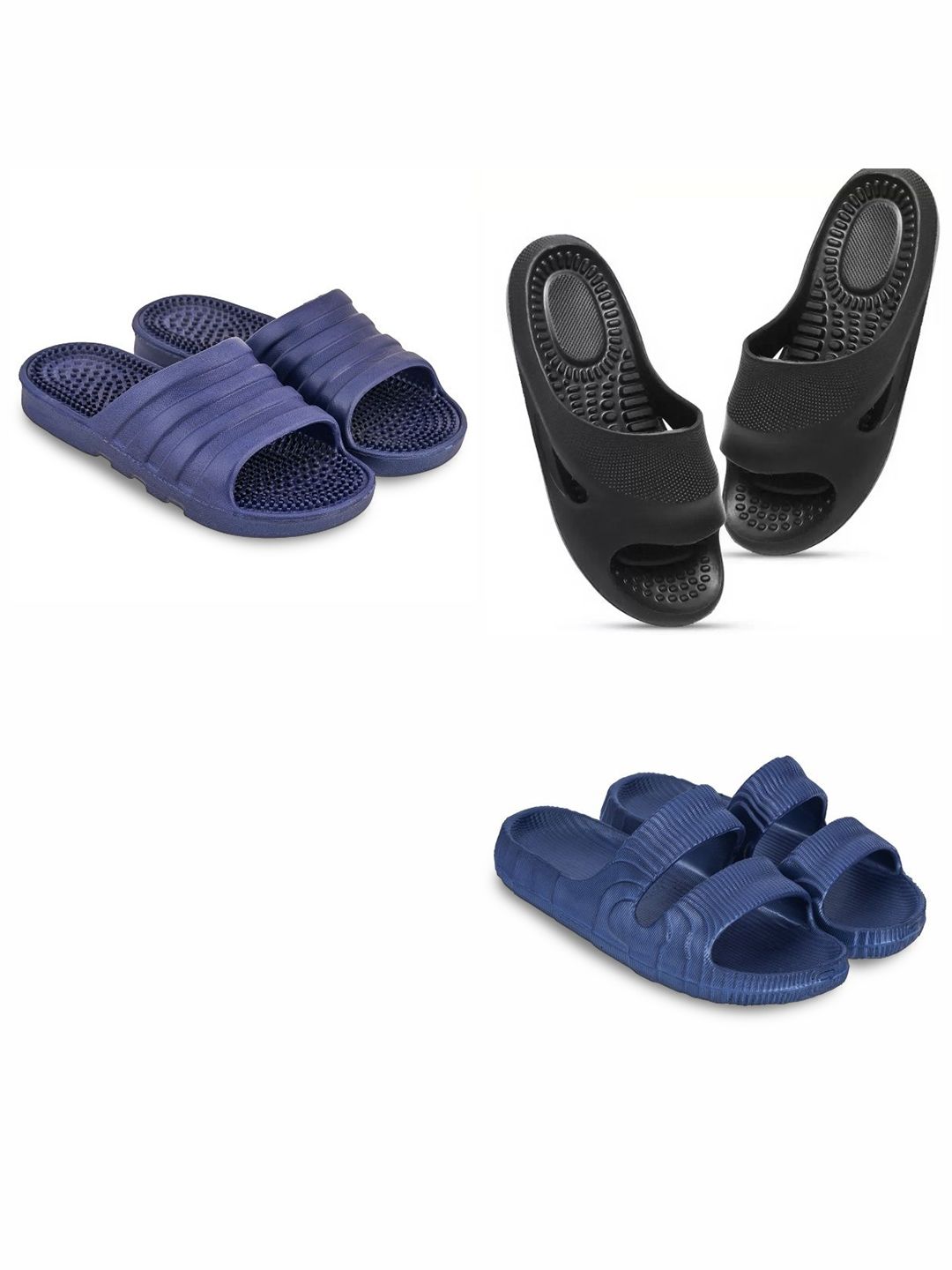 Feel alive Set Of 4 Ultra-Comfortable Lightweight Thong Flip-Flops