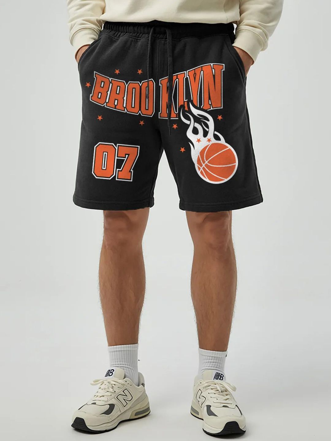 FFLIRTYGO Men Plus Size Printed Sports Shorts