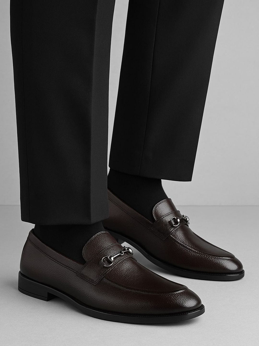 ASTEROID ALDO Men Brown Solid Slip On Synthetic Formal Loafers