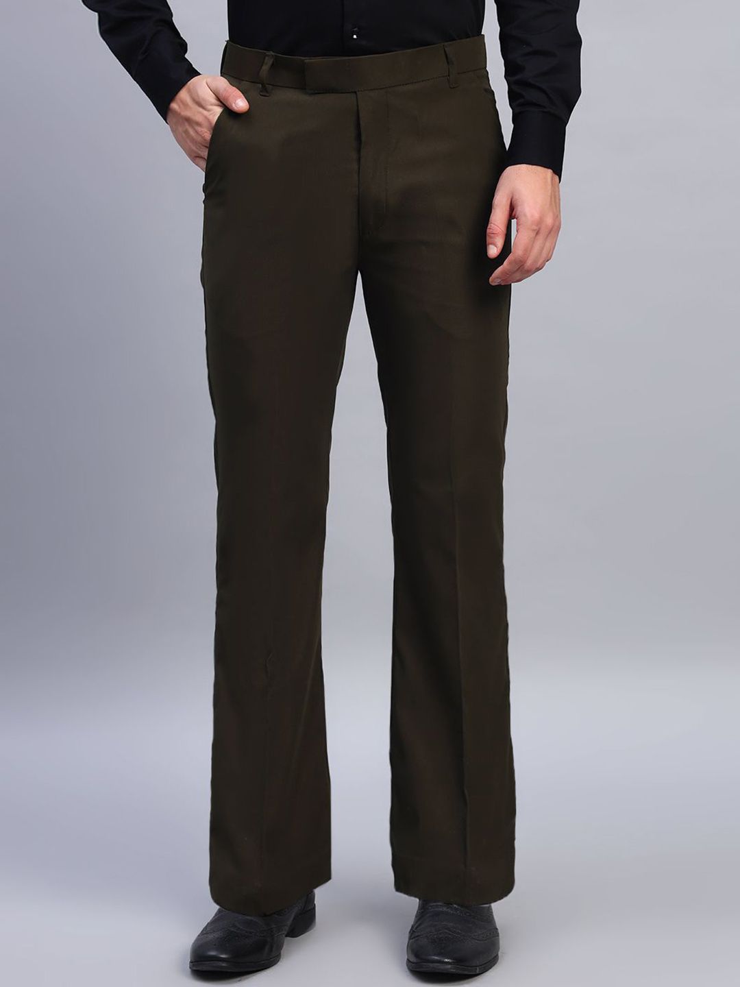 AXNIS Men Smart Easy Wash Pleated Trousers
