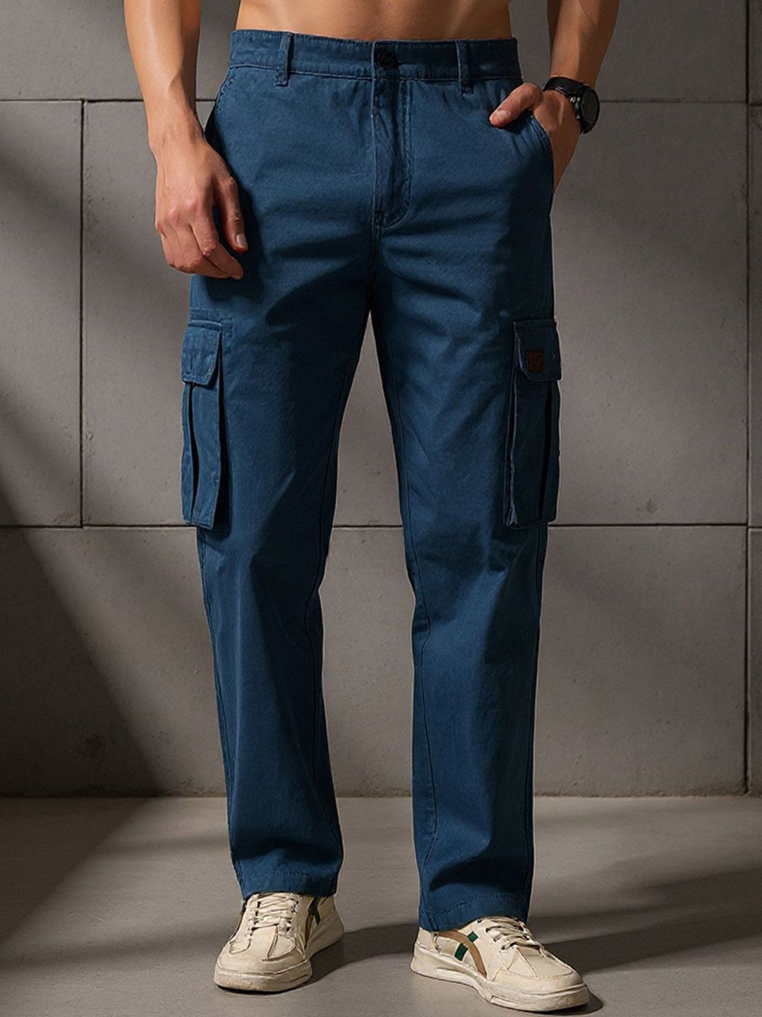 Club York Men Mid Rise Cargo Jeans