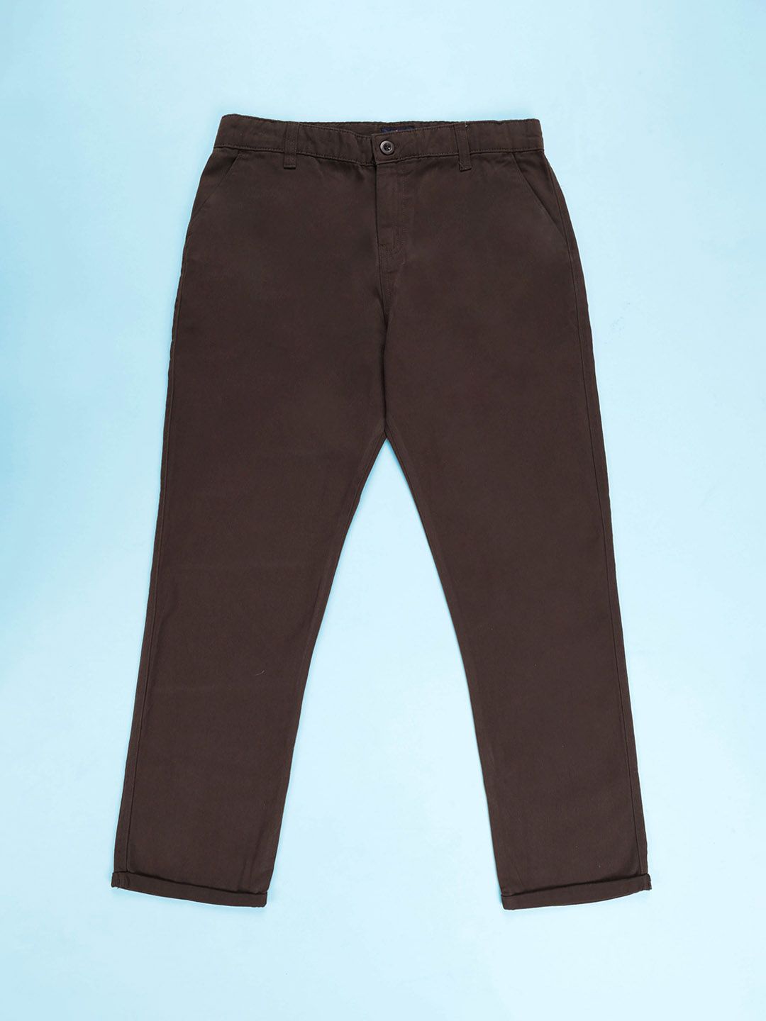 KiddoPanti Boys Wrinkle Free Mid-Rise Chinos Trousers