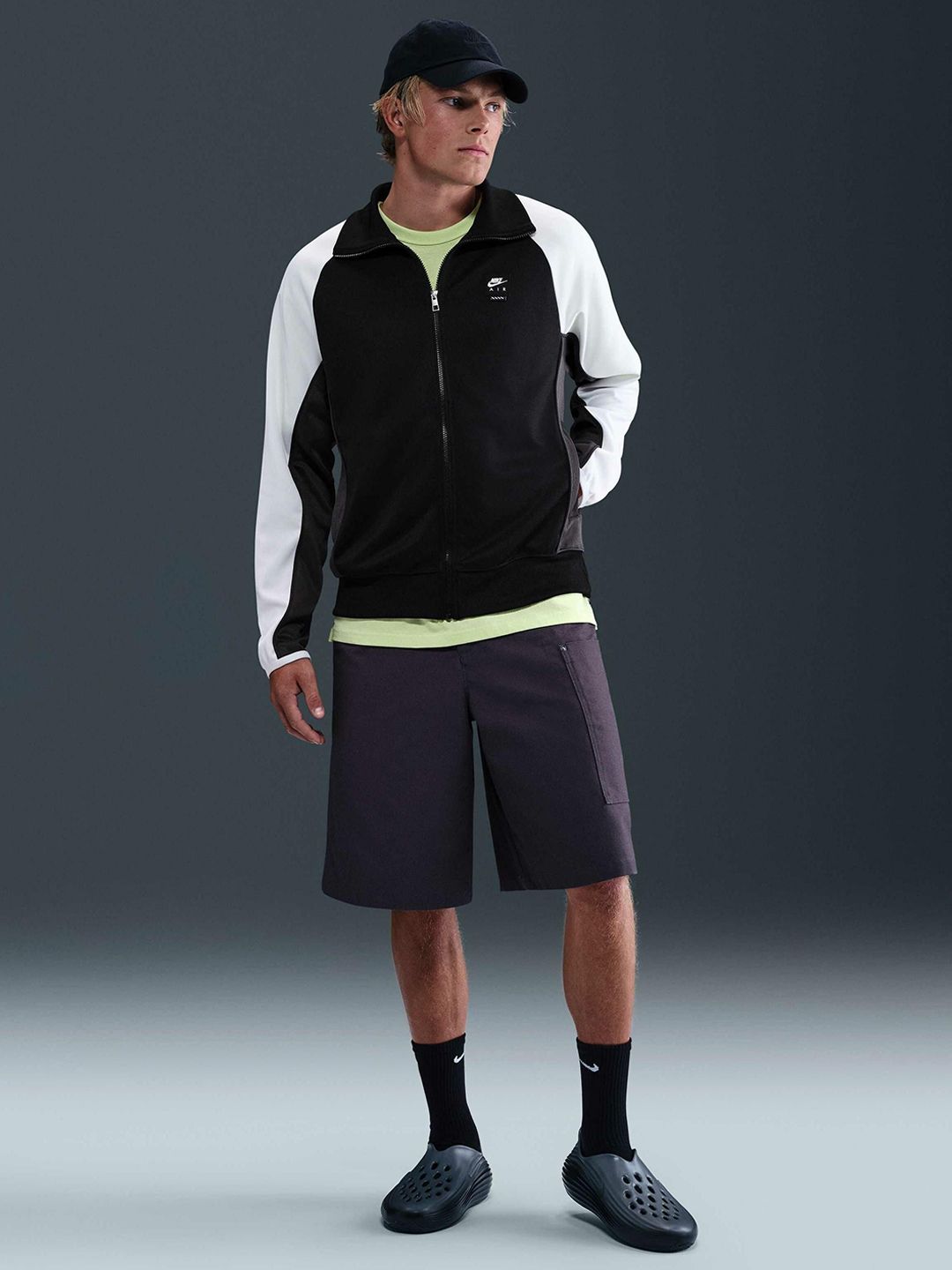Buy Nike Men Spread Collar Colourblocked Sporty Jacket - Jackets