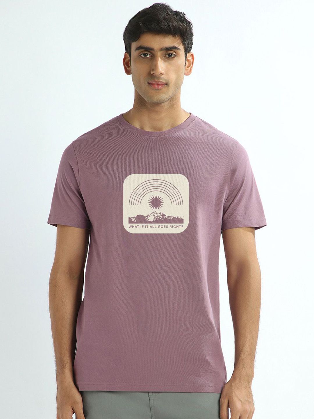 NOBERO Graphic Printed Short Sleeves Pure Cotton T-shirt