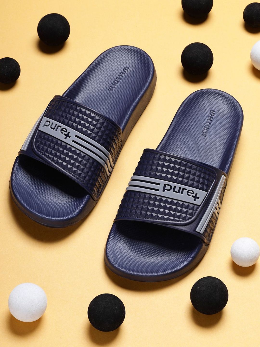 WELCOME Comfortable Slip On Sliders