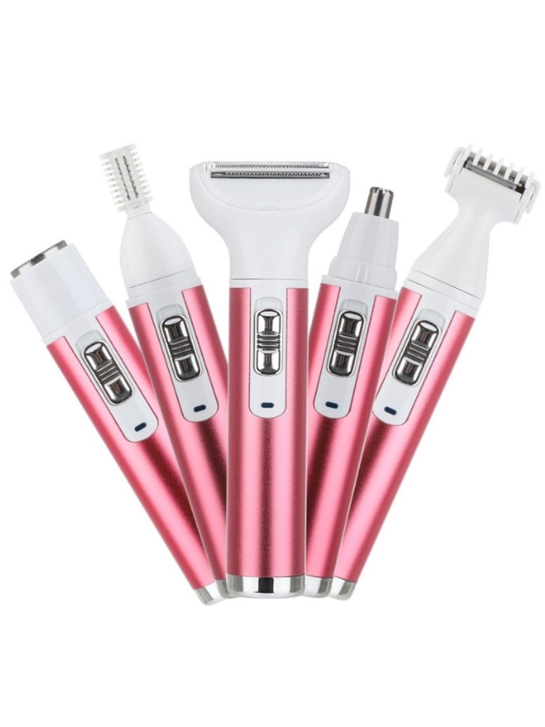 semino 5 In 1 Portable Electric Shaver Razor Trimmer Set - Pink