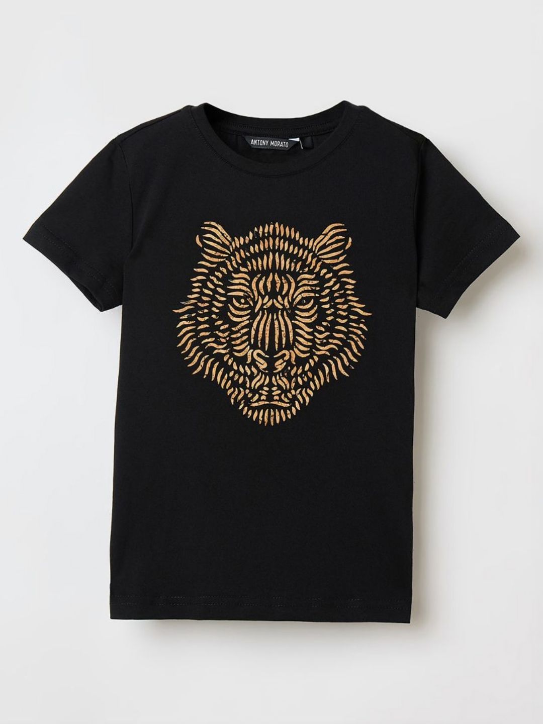 Antony Morato Boys Graphic Printed Round Neck Pure Cotton T-shirt