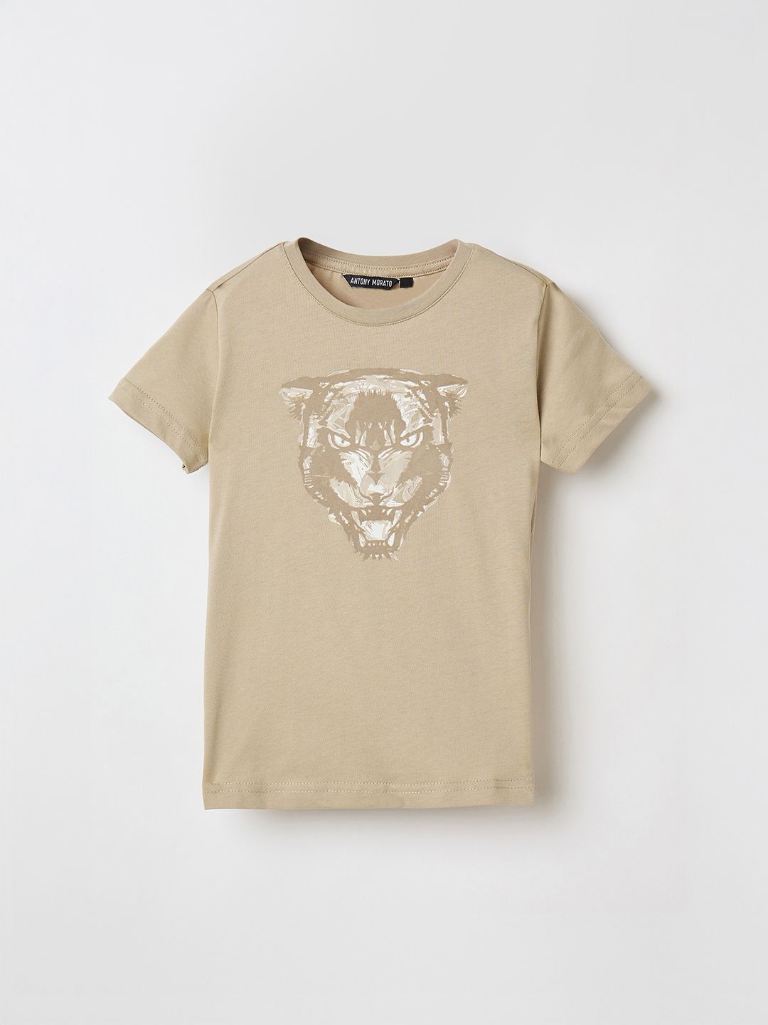 Antony Morato Boys Graphic Printed Round Neck Pure Cotton T-shirt
