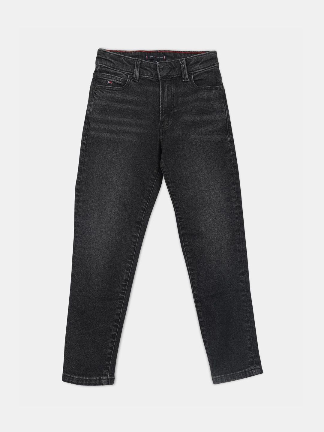 Tommy Hilfiger Boys Regular Fit Mid-Rise Jeans