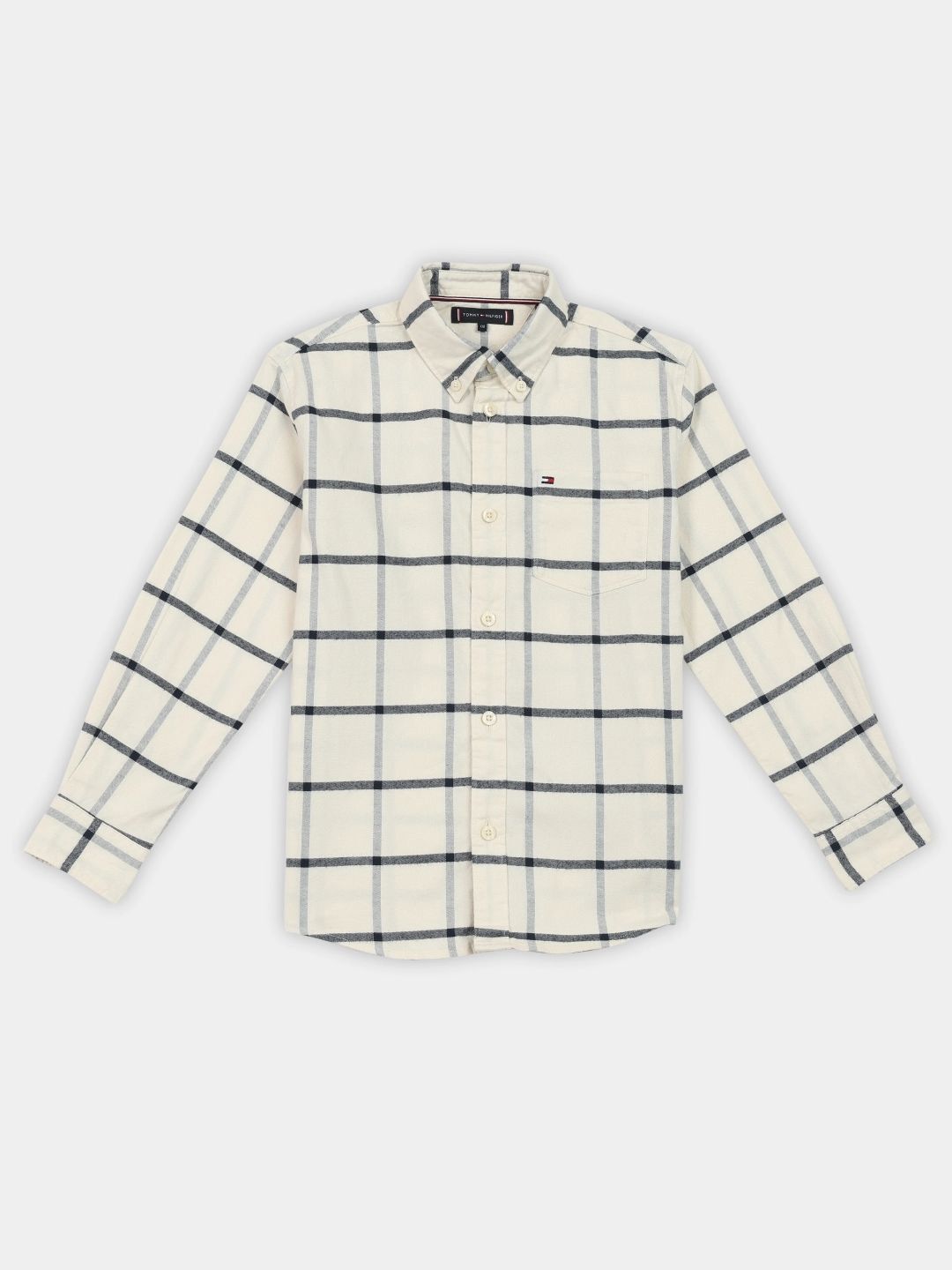 Tommy Hilfiger Tommy Hilfiger Eroupe Boys Checked Regular Fit Cotton Shirt