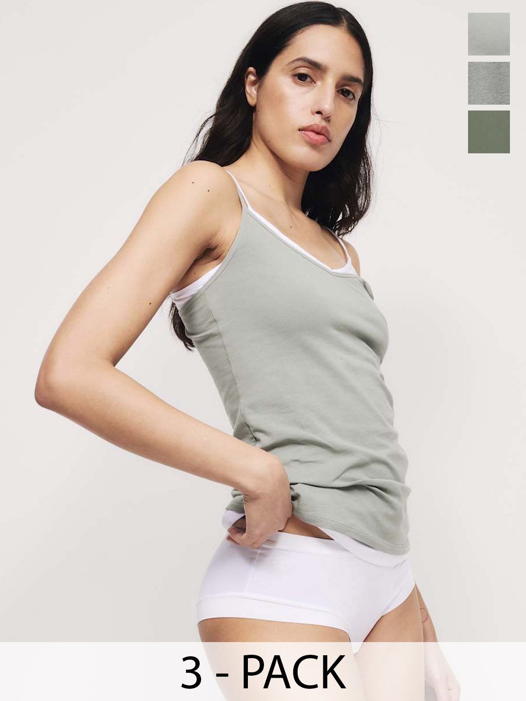 Marks & Spencer Pack Of 3 Shoulder Strap Camisoles