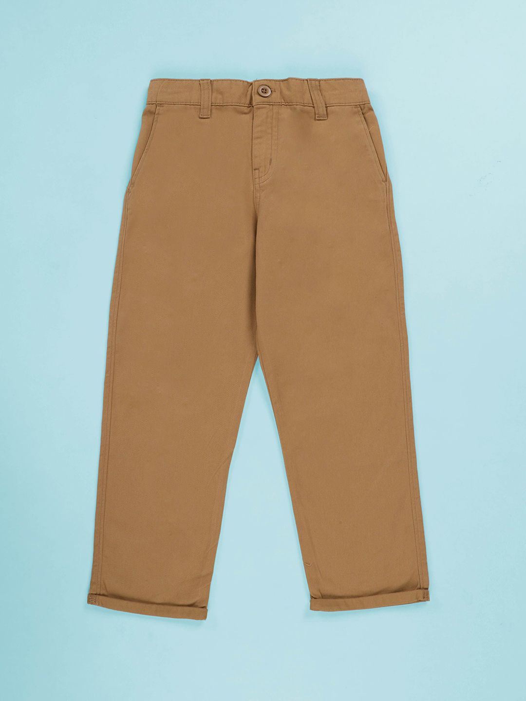 KiddoPanti Boys Wrinkle Free Pure Cotton Chinos Trousers