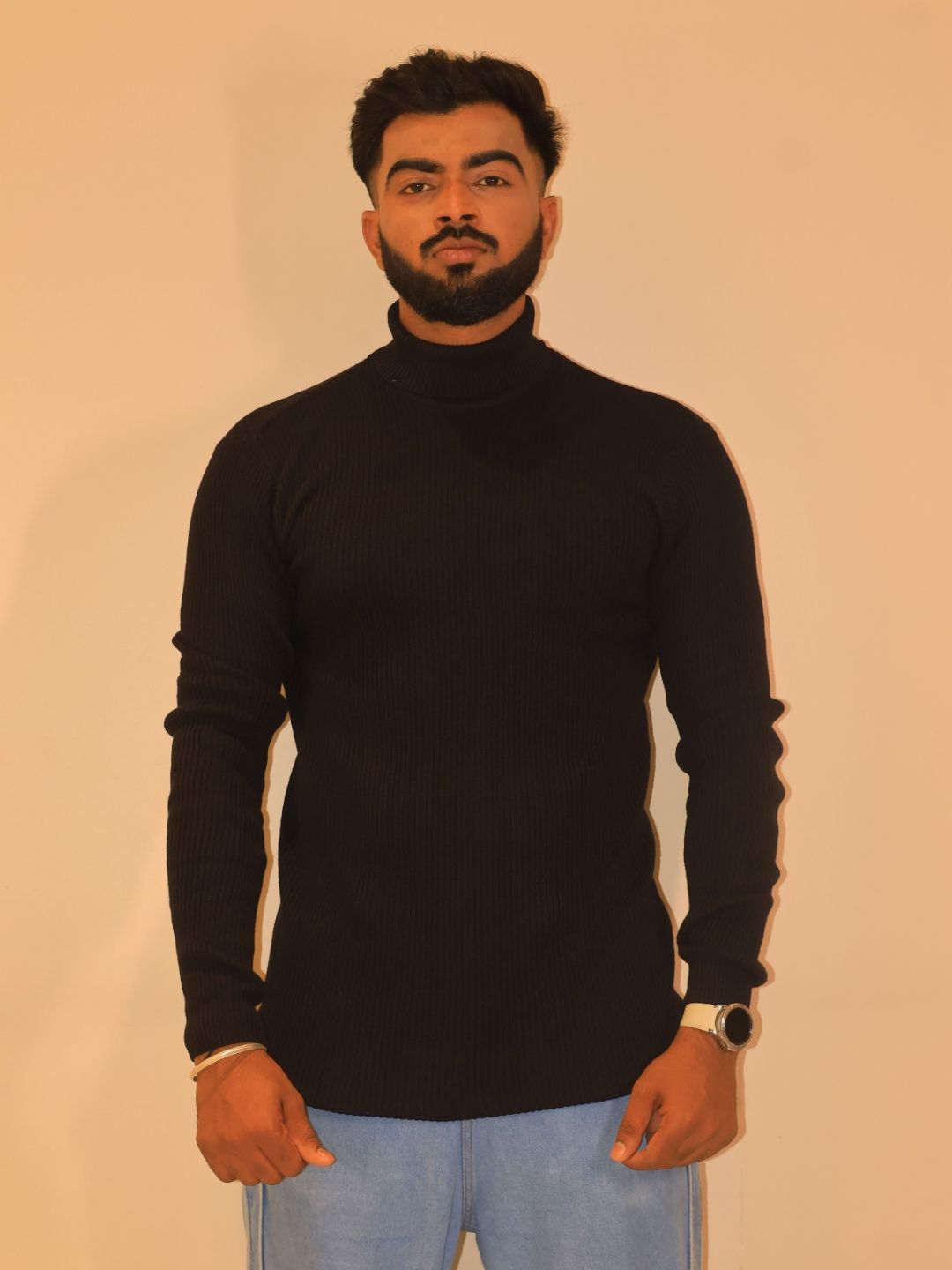COTTON AVENUE COTTON AVENUE Ribbed Turtle Neck Sweater