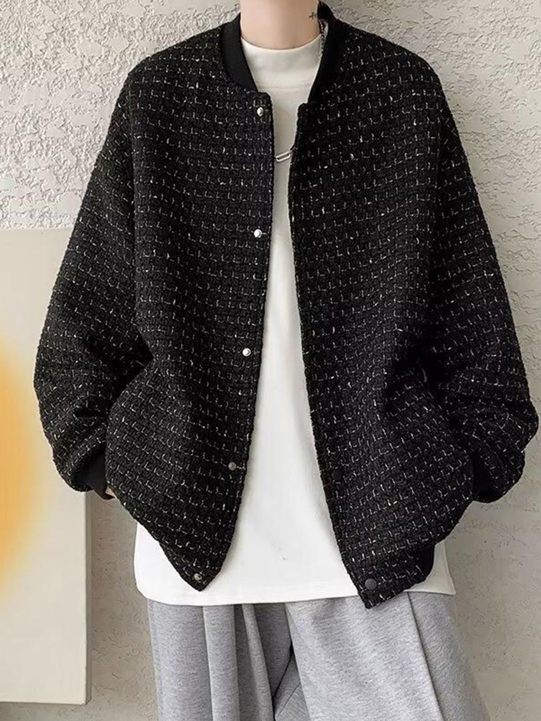 StyleCast Collarless Open Front Jacket