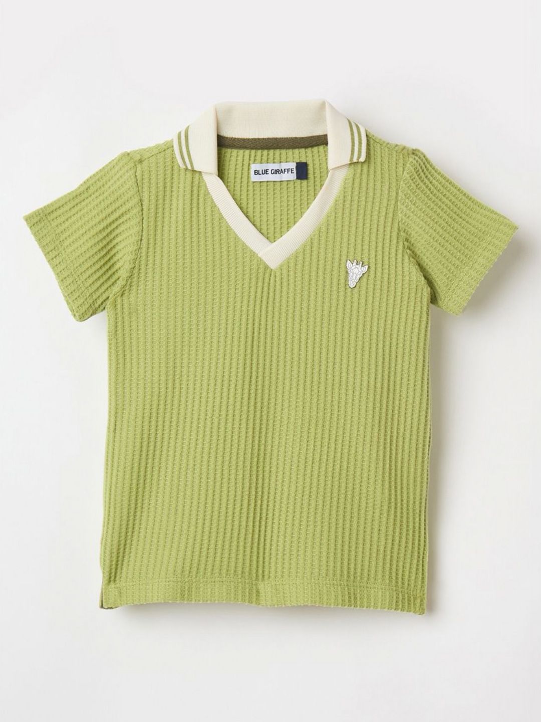 Blue Giraffe Boys V-Neck T-shirt