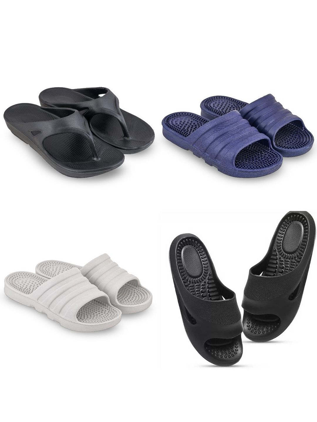 Feel alive Men Set of 4 Flip Flops