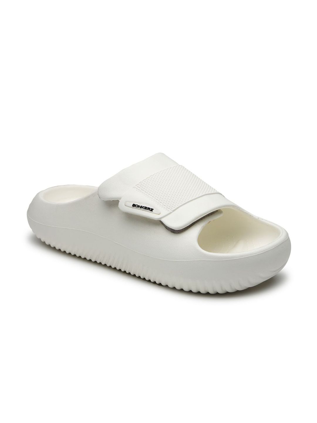 Buy Bonkerz Men Slip-on Sliders With Velcro Detail - Flip Flops