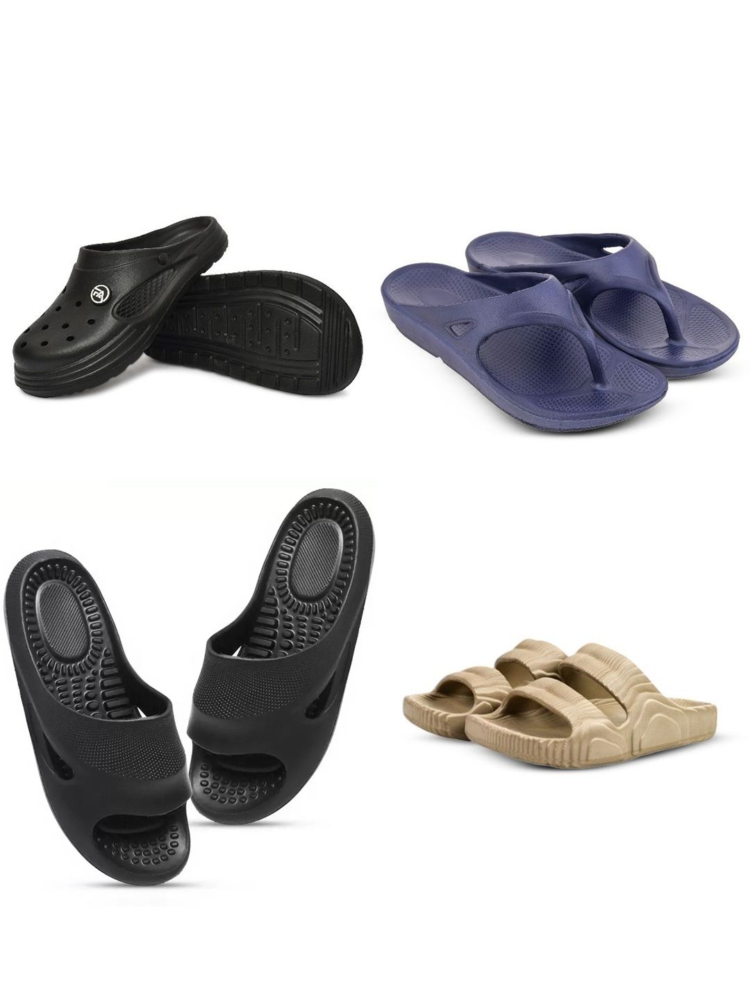 Feel alive Men Set of 4 Flip Flops