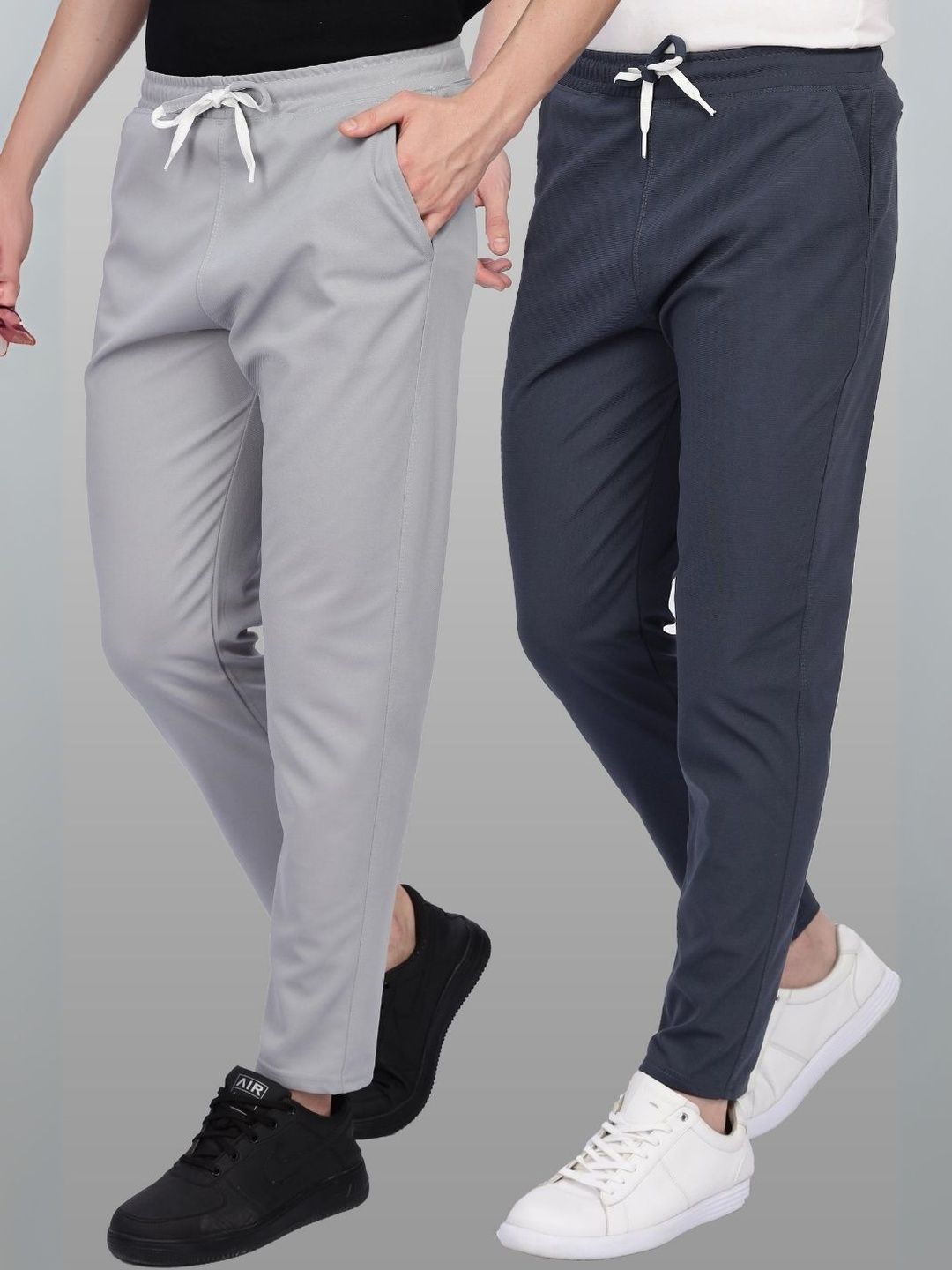 Urban Buccachi Men Pack Of 2 Straight-Fit Rapid-Dry Track Pants