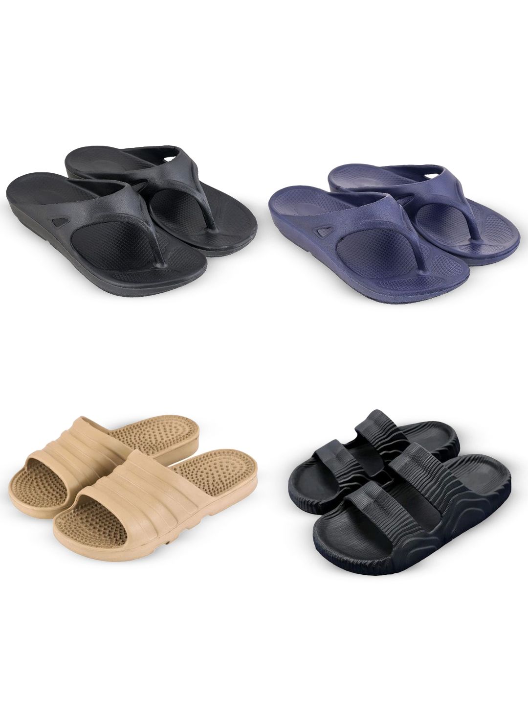 Feel alive Men Set of 4 Lightweight Sliders