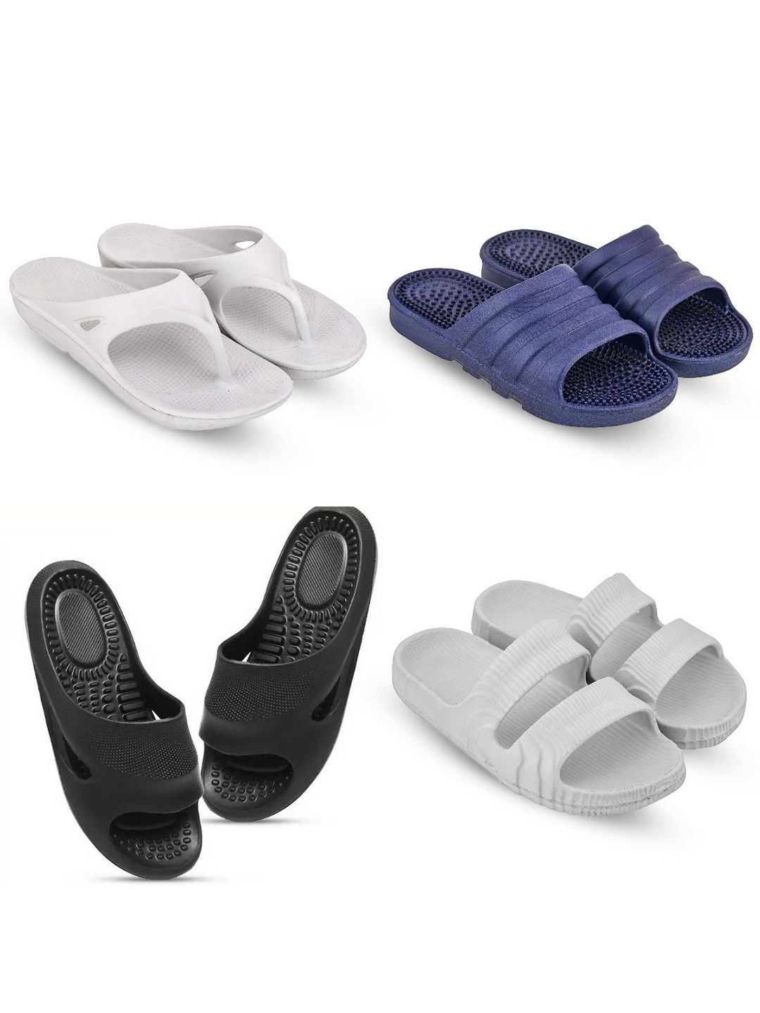 Feel alive Men Set of 4 Self Design Sliders