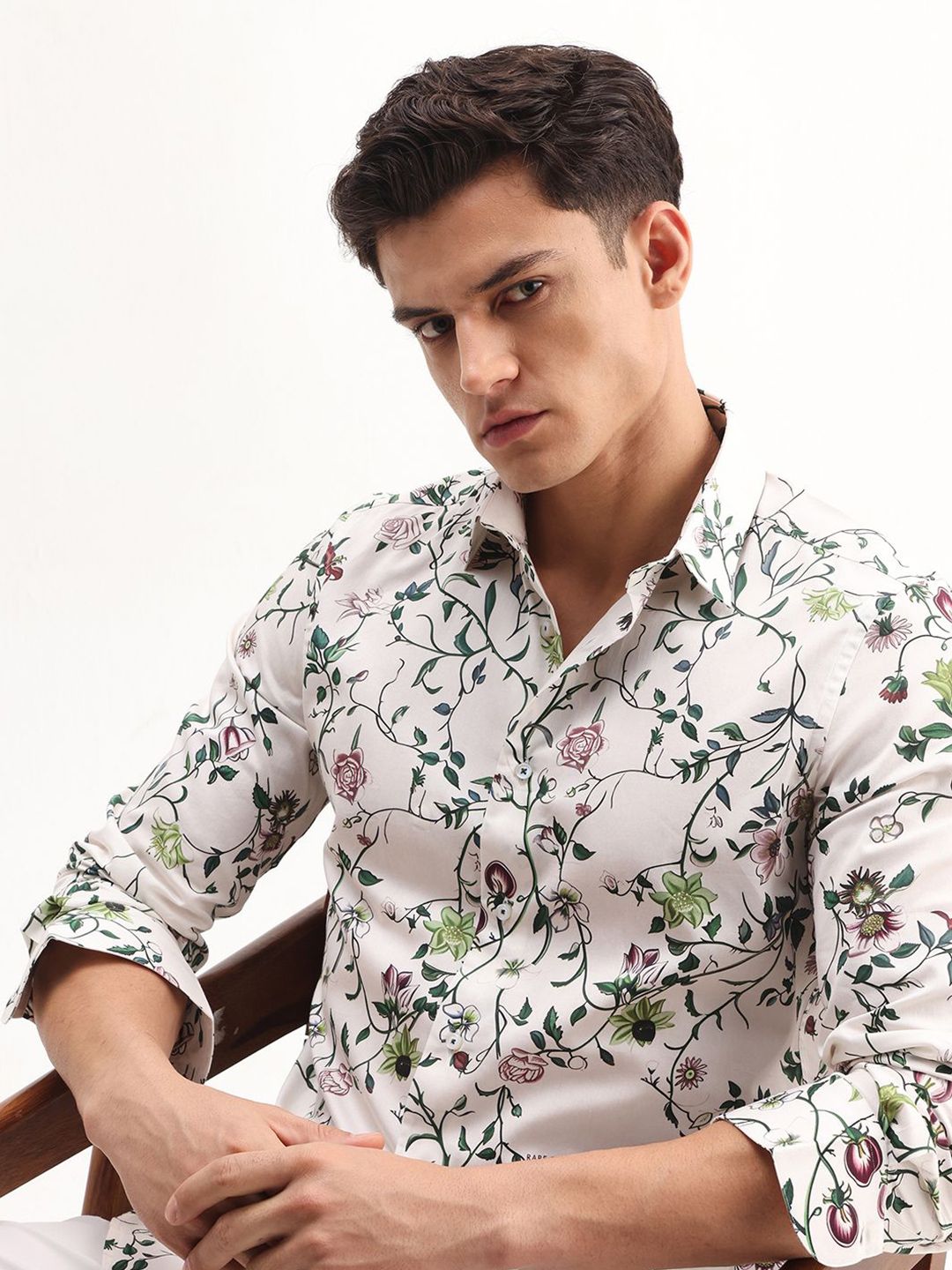 RARE RABBIT Floral Printed Long Sleeves Shirt