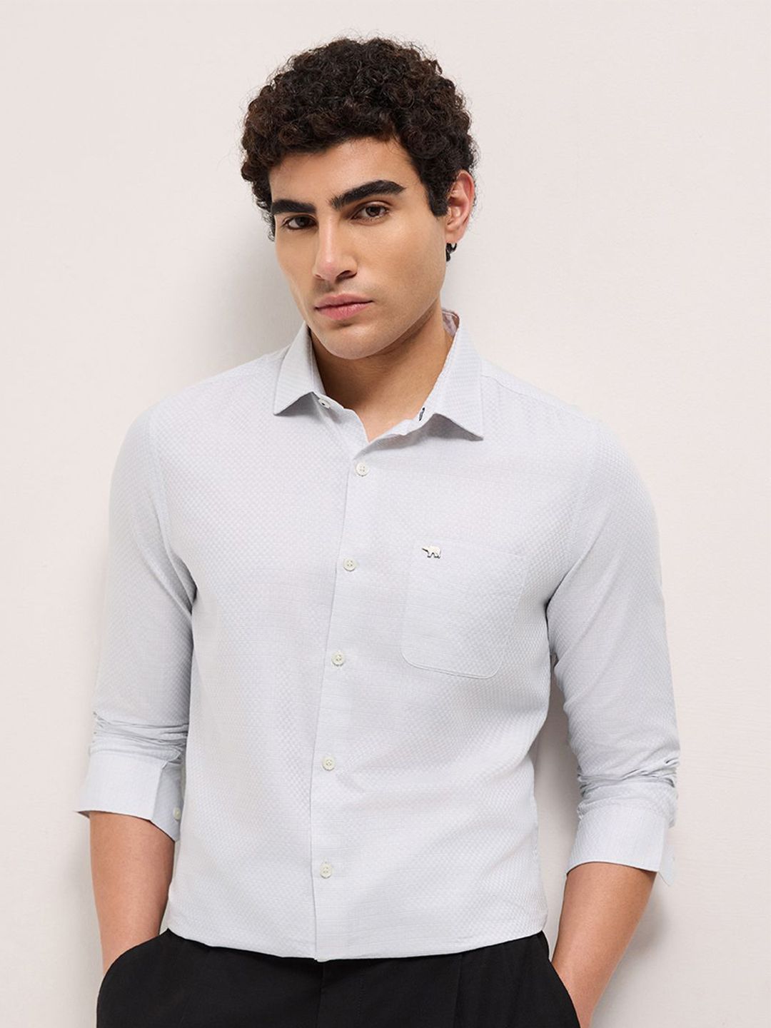 THE BEAR HOUSE Checked Tailored Fit Formal Shirt
