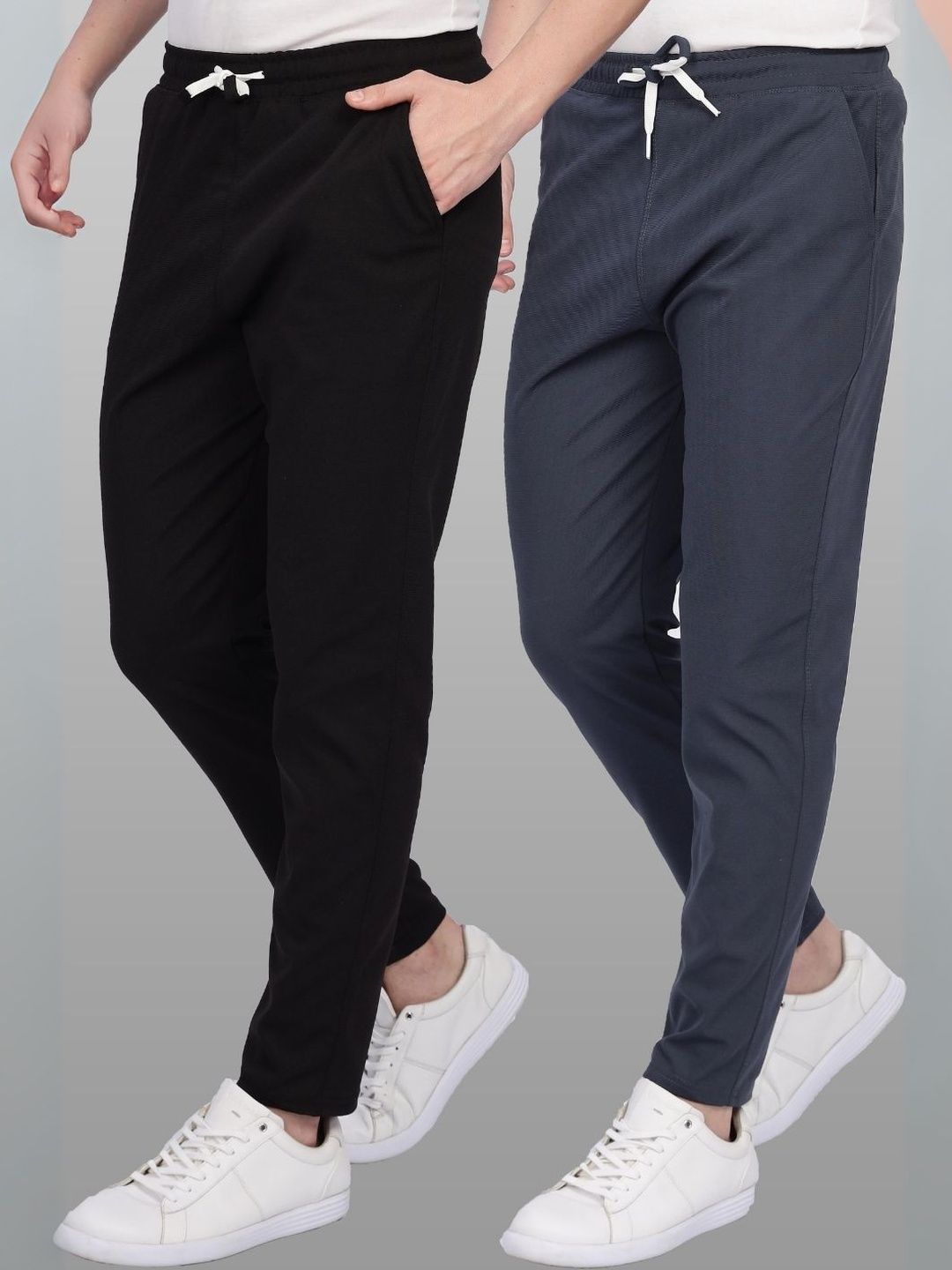Urban Buccachi Men Pack Of 2 Straight-Fit Rapid-Dry Track Pants
