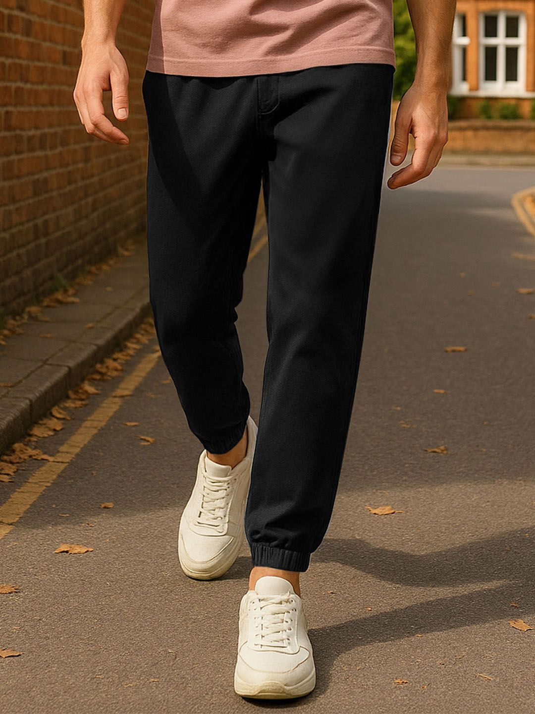 Bewakoof AIR Men Black Joggers