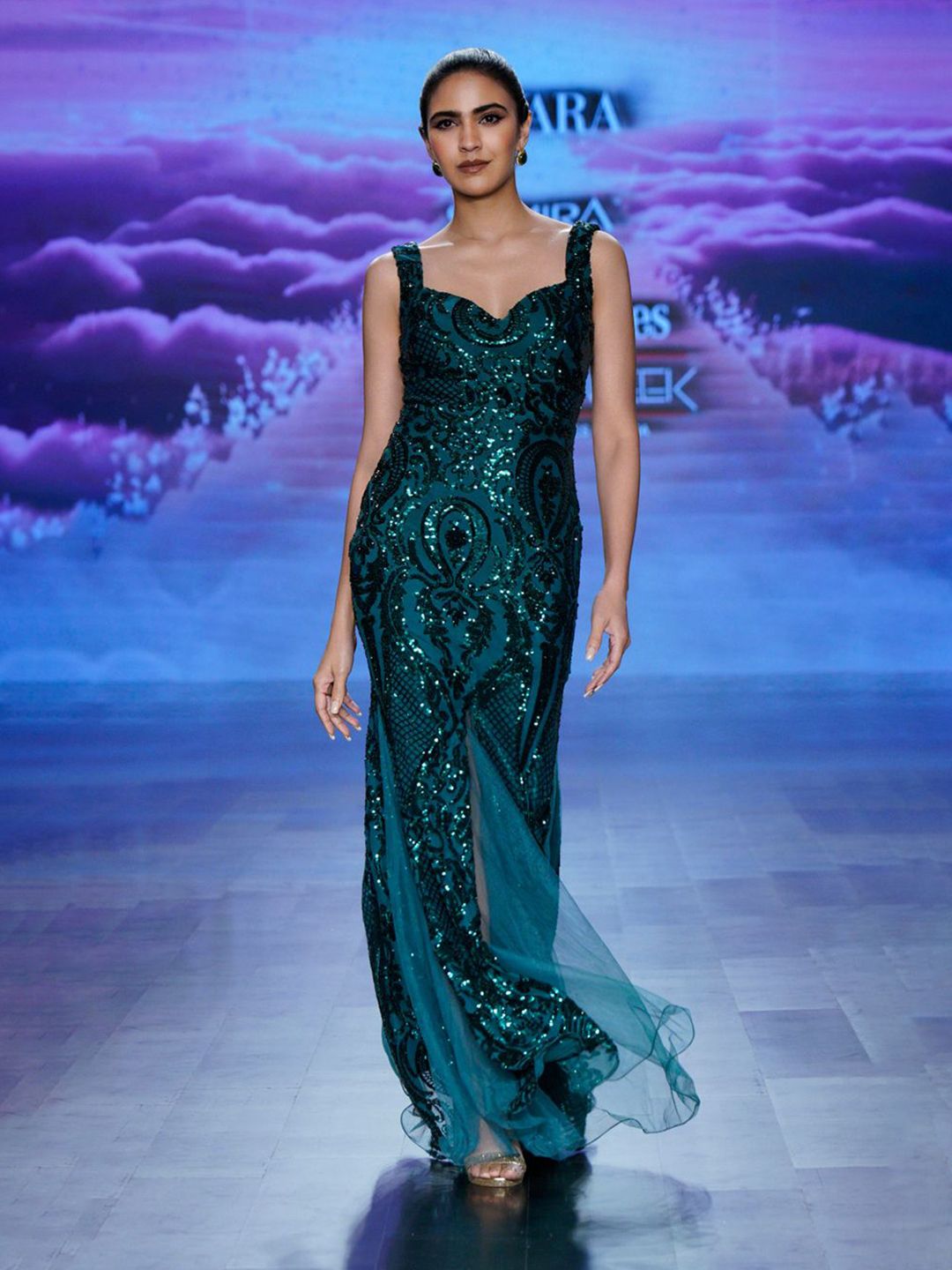 mermaid dress myntra Buy Stylecast X Hersheinbox Mermaid Sequin Net Maxi Dress - Dresses for  Women 24498452