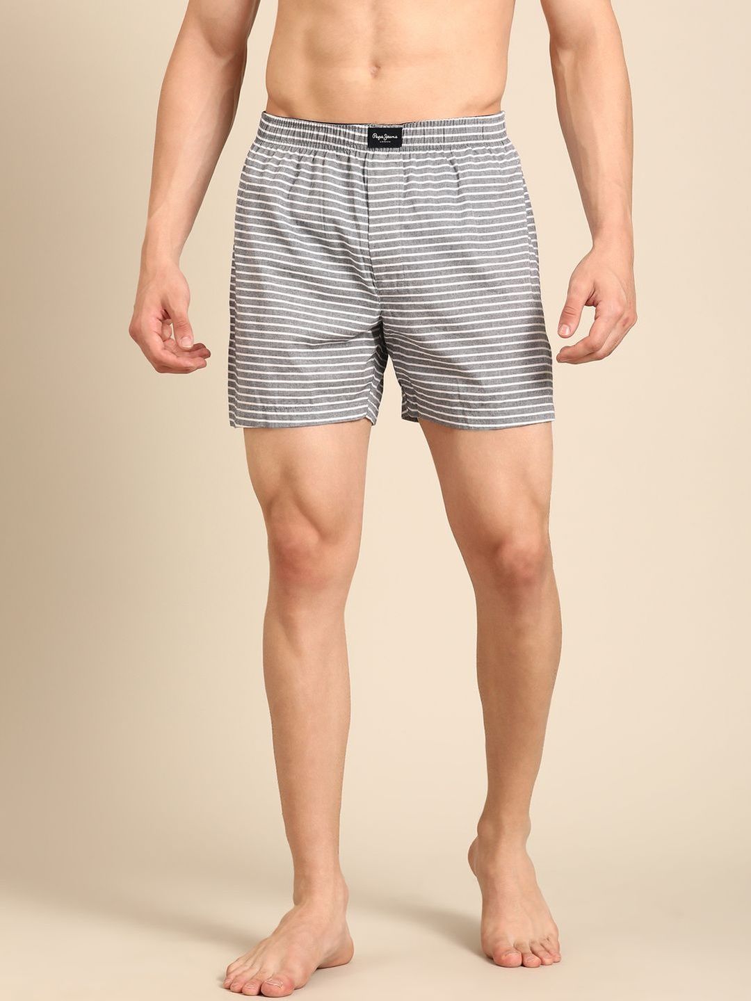 Pepe Jeans Striped Mid-Rise Boxers