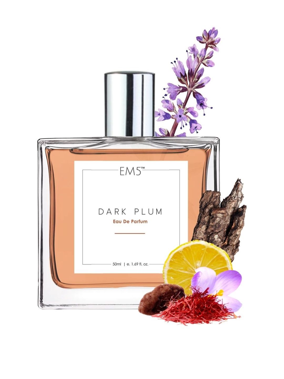 EM5 Dark Plum Long Lasting Eau De Parfum - 50 ml