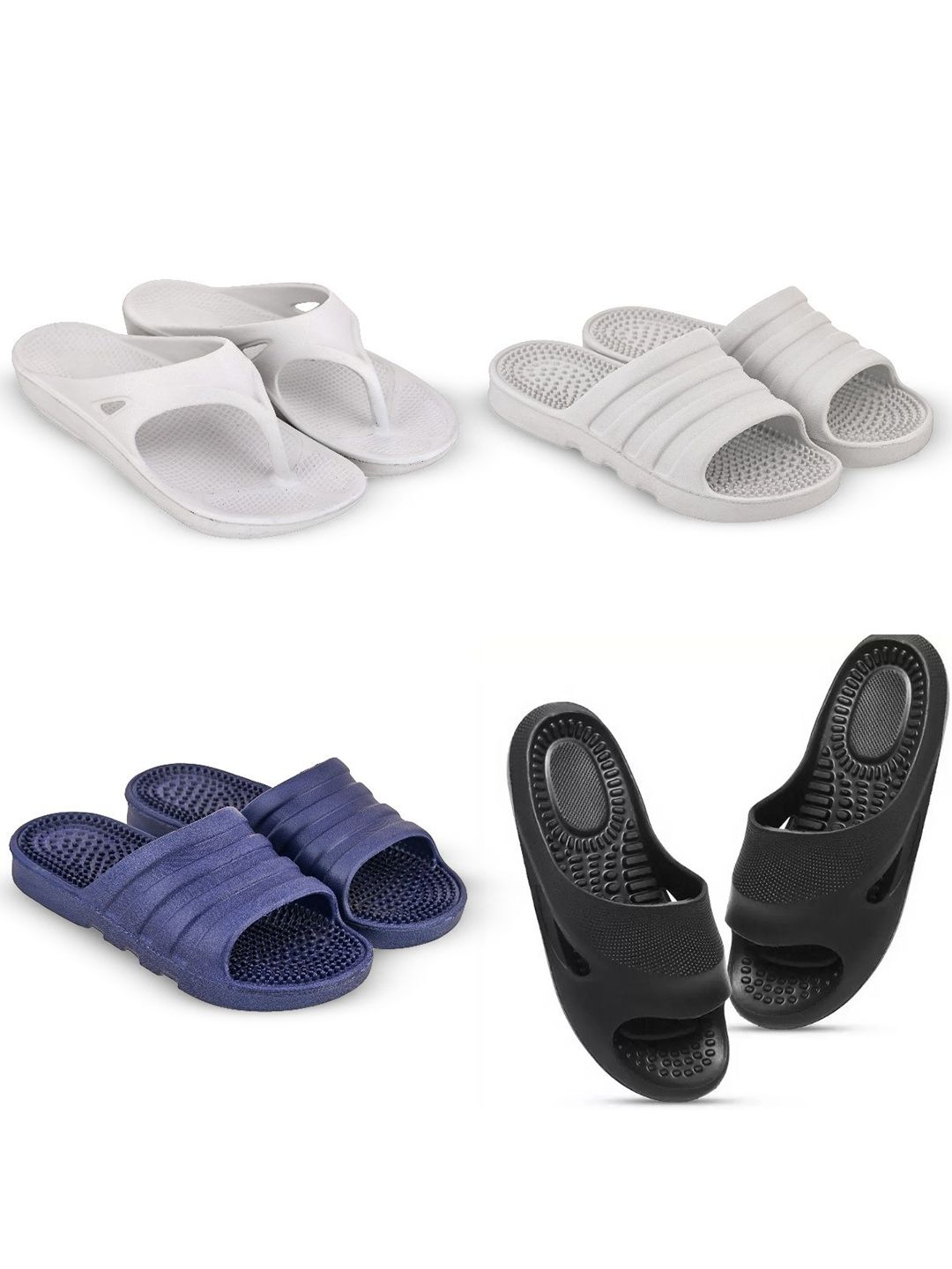 Feel alive Men Set of 4 Flip Flops