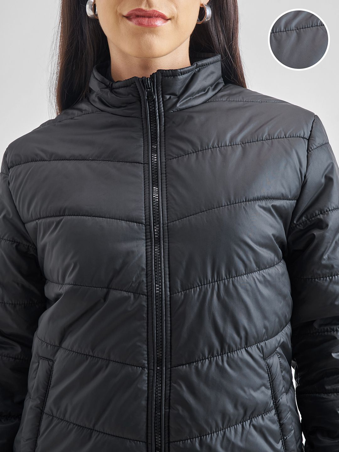 Buy Tokyo Talkies Women Black Puffer Jacket - Jackets for Women