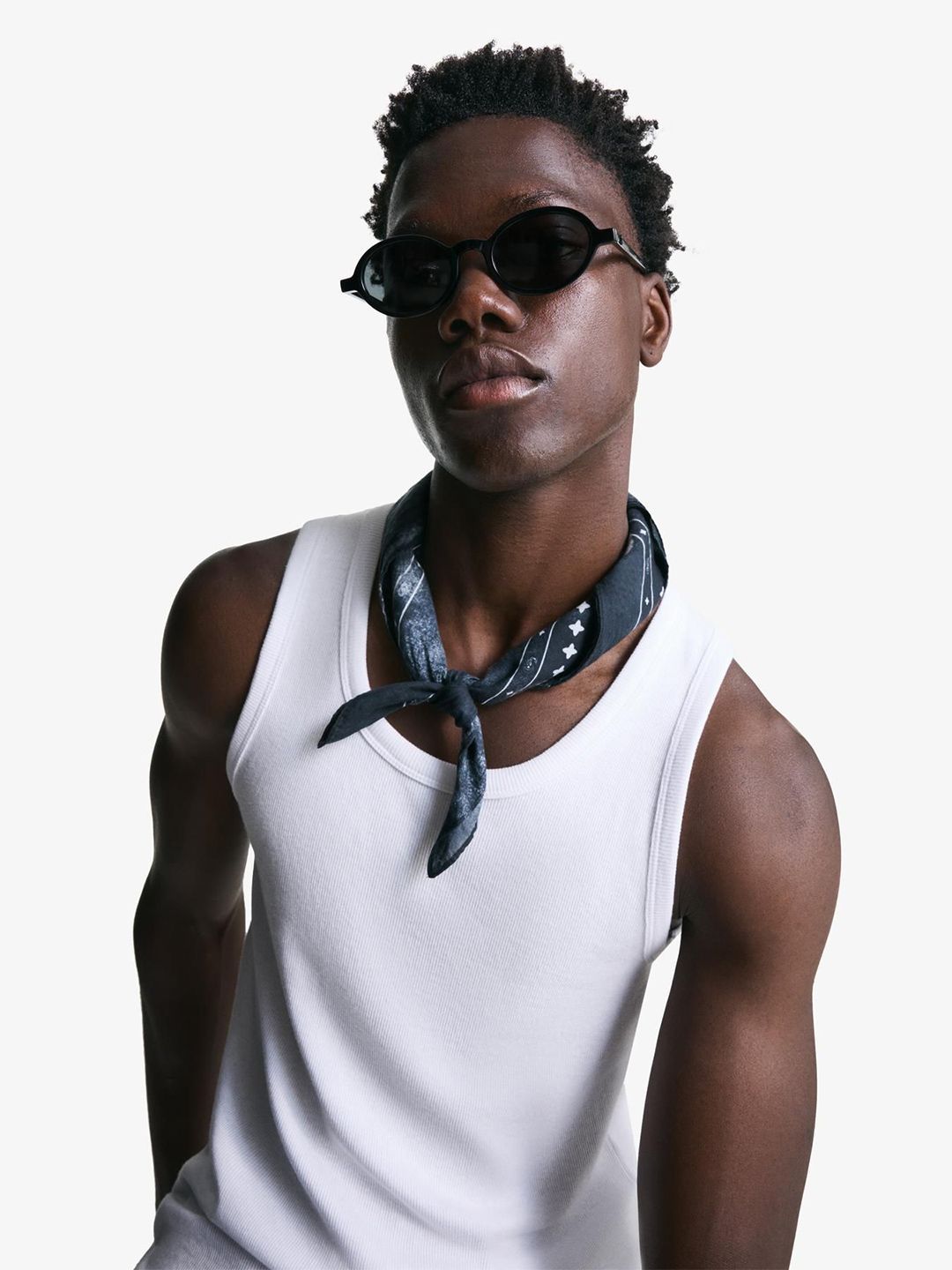 Bershka Printed neckerchief